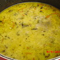 Zupa z grzybow portobello