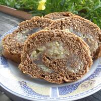 Rolada bananowo kawowa