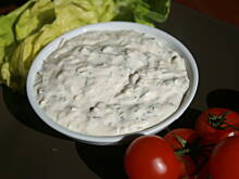 Fot. kasiul_a, Dip majonezowo jogurtowy z korninoszami i cebulą kasiuli