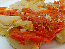 Fot. nasturcja, Kotlety schabowe w pomidorach