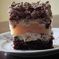 Ciasto ze słonecznikiem, jabłkami i masą chałwową