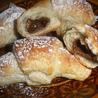 Rogaliki z nadzieniem kawowym