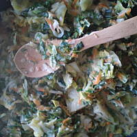 kapusta w śmietanie