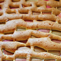 Najłatwiejsze ciasto z rabarbarem (owocami)