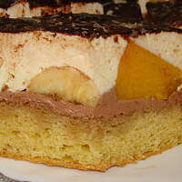 Ciasto z pianką brzoskwiniową