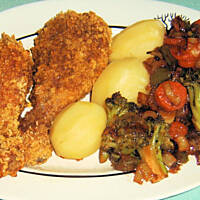 Udka w chrupiącej panierce wg M&Ł