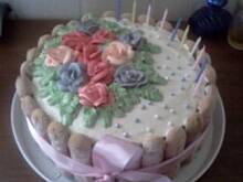 Fot. Rihanka, Tort chałwowo-śmietanowy