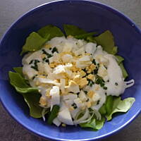 Surówka z sałaty z jogurtem!