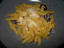 Fot. MoniaKociara, Penne z chorizo w sosie jajeczno-serowym