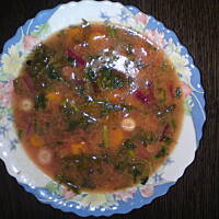 zupa botwinkowo- marchewkowo- chrzanowa