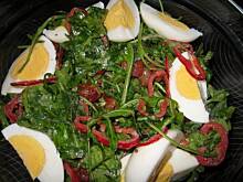 Fot. MoniaKociara, Sałatka z rukoli z jajkiem