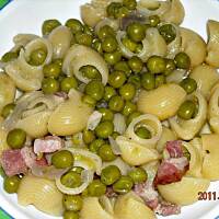 Makaron z groszkiem ♨