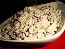 Fot. natalka1, Salatka z pora z szynka i fasolka