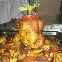 Kurczak pieczony na piwie