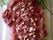 Fot. kasha14, Noga indycza nabita kasza gryczana z grzybami i orzechami