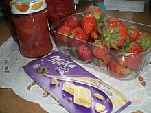 Fot. stokrotka390, Konfitura truskawkowa z biala czekolada