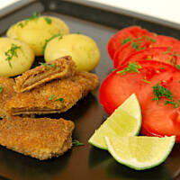 Kotlety z boczniaków z ziołami