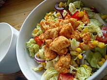 Fot. mtirek, surówka z kapusty pekińskiej z kurczakiem w sosie czosnkowym