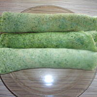 nalesniki ze szpinakiem i kabanosem