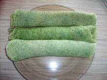 Fot. balbinka1001, nalesniki ze szpinakiem i kabanosem