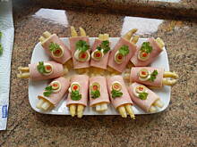 Fot. luizack9, Szparagi z szynką i serem