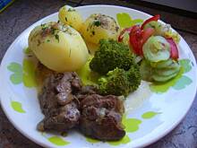 Fot. niebieska-różyczka, Wątróbka drobiowa bez smażenia na szybki obiad