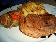 Fot. natalka1, Schab pieczony w plastrach z kolendra