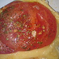 omlet z serem i pomidorem