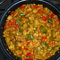 Kurczak paprykowy z ryżem