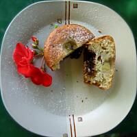 Muffinki z bananami i czekoladą