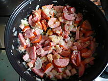 Fot. Olaczek1, Bób z boczkiem i kiełbasą