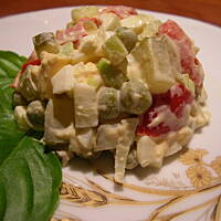 Sałatka z jajek i ogórków