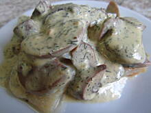 Fot. Kluko, Ryba w pikantnym sosie koperkowo-pieczarkowym