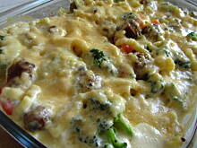 Fot. Kluko, Zapiekanka makaronowa z klopsikami