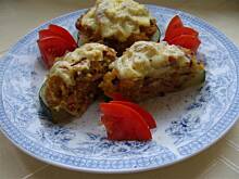 Fot. niebieska-różyczka, Faszerowana pieczona cukinia