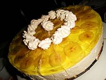 Fot. natalka1, Sernik na zimno z bananami i galaretka