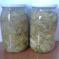 Mizeria z oliwą do słoików