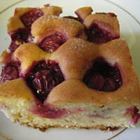 Ciasto ucierane z wiśniami