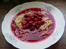 Fot. niebieska-różyczka, Zupa wiśniowa z makaronem