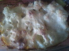 Fot. Kolorowa75, kalafior zapiekany w  sosie śmietankowo- serowym