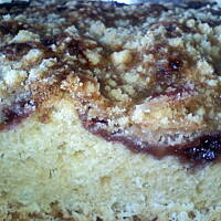 Tanie ciasto z owocami - gnieciuch