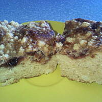 Tanie ciasto z owocami - gnieciuch