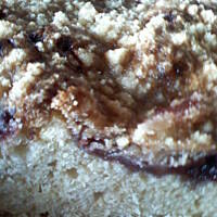 Tanie ciasto z owocami - gnieciuch