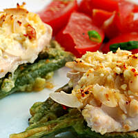 Kurczak musztardowo-miodowy z chrupiącą posypką