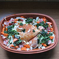 romertopf "kurczak z warzywami"