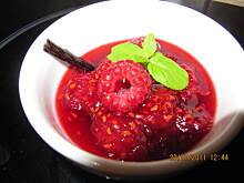 Fot. ciapeczka, Konfitura malinowo-waniliowa do lodów i zimowej herbaty