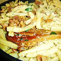 Makaron casarecce z kurkami