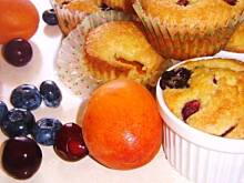 Fot. sebek, Letnie babeczki z sezonowymi owocami