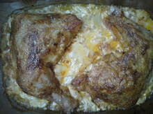 Fot. Kolorowa75, kurczak w majonezie na ziemniakach