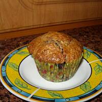 Muffinki orkiszowe z płatkami owsianymi